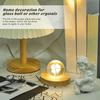 Batteriebetrieben 8/10cm Rund Holz LED Licht Display Basis Ständer Halter Fähig Nachtlampe Basis Kristall Glas Harz Kunst Ornamente
