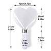 LED Glow Stick 15 Colors Change Battery Powered Heart Shaped Flashing Light Stick For Wedding Party Celebration (4.72 x 4.33 x 3.94 x 1.18 In)