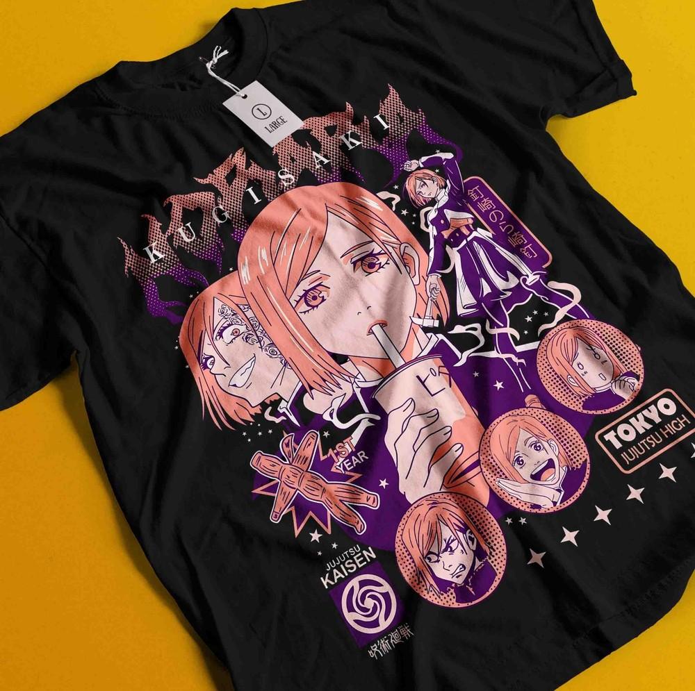 

Nobara Kugisaki T-Shirt Gojo Satoru Sukuna Shirt Jujutsu Kaisen Tshirt Toji Tee 3XL