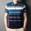 Medium Men'S T-Shirt Short-Sleeved Thin Dad Summer Lapel Top Polo Shirt Clothes