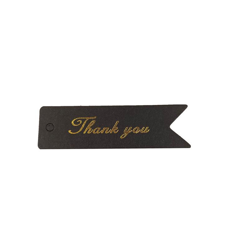 Swallowtail Thank You Hang Tag: Elegant Hot Stamped Paper Card for Gifts & Party Favors