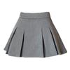 Women's Black High Waist Pleated A-Line Midi Skirt - Summer Casual