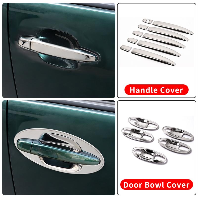 For Toyota Land Cruiser Prado 120 2003-2009 Styling Upgrade Decoration Accessories Lc120 FJ120 Chrome Door Handle 2008 2007 2006