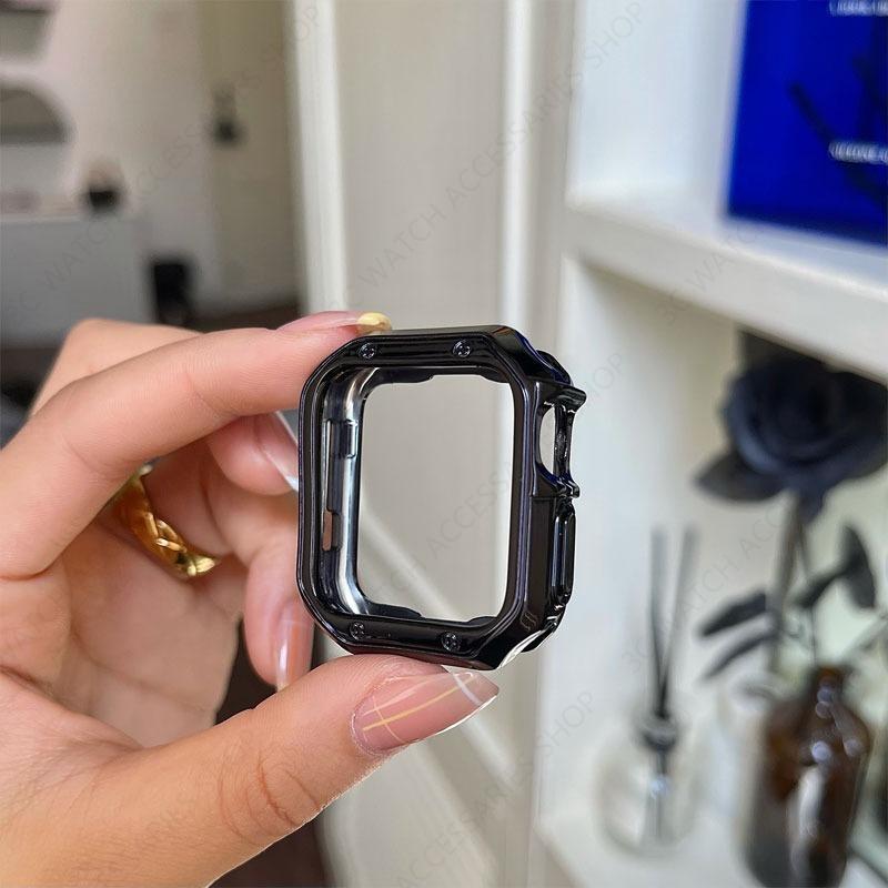 Cover For Apple Watch Ultra 49mm Soft TPU Protector Bumper Case iWatch Series 9 8 7 SE 6 5 4 40mm 41mm 45mm 44mm Watchcase