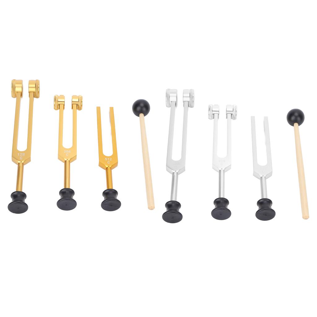Legierungs-Stimmgabel-Set 128 256 512Hz Tragbare Stimmgabel Heilinstrument für Zuhause Klinisch