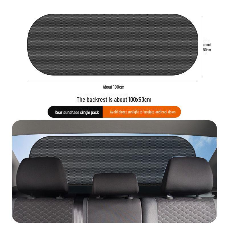 Car Window Sunshade Set: 5-Piece Mesh with Suction Cups for Summer