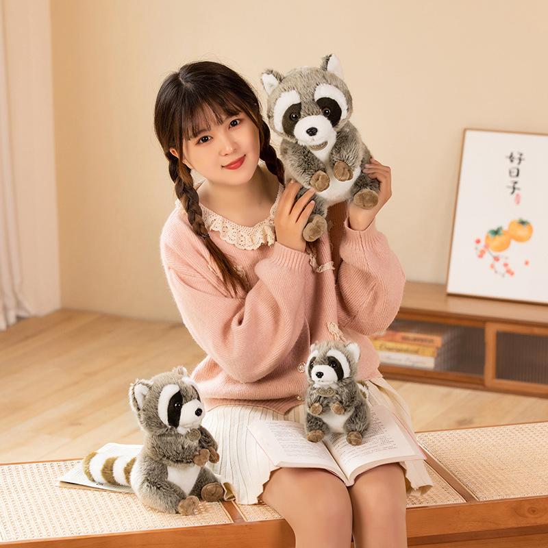 17-30cm Raton în picioare cu clopote/pelerine Jucării de plus Simulare Păpuși de pluș cu animale drăguțe pentru copii Cadouri pentru bebeluși