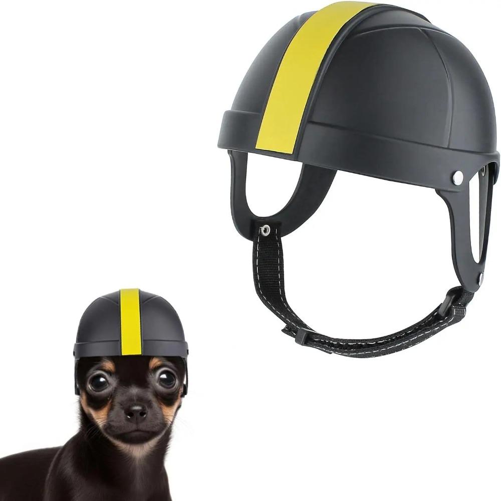 

with Ear Hole Pet Cycling Helmet Safety Doggy Hat Dog Helmet Dogs and Cat Pet Supplies S білий