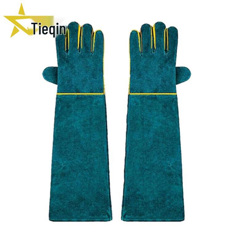 TieQin Thickened Long Dog Training Anti-Bite Gloves