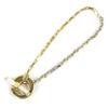 Ótimo Bracelete de Corrente Bicolor BOTTEGAVENETA Acessórios AG925 L 754354 V507D Usado