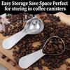 2 Pcs 2 Tbsp Scoop, Stainless Steel 2 Tablespoon Capacity, 30ml Short-Handled Coffee Scoop for Ground Coffees Fits ide Canisters