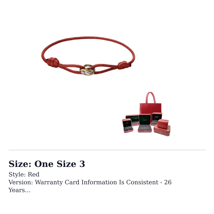 CARTIER Trinity 18K Zelts 18K Baltais