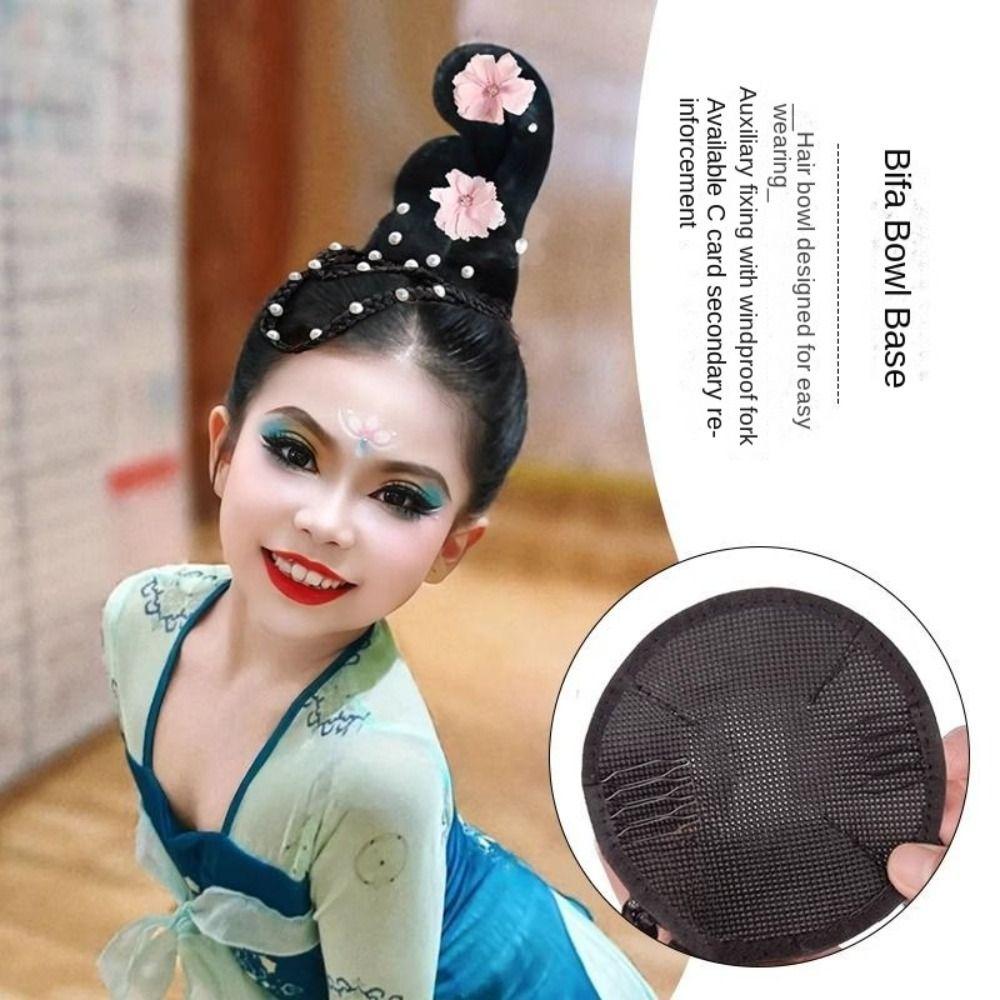 Perlenblume Hanfu Perücke Stirnband Vintage Chinesisch Antiker Dutt Prinzessin Cosplay