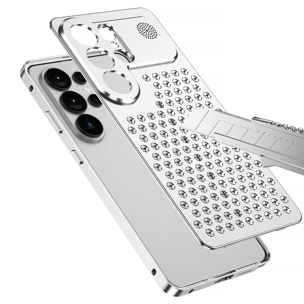 Metal Heat Dissipation Aromatherapy Phone Case for Samsung S26 Ultra/S25U - Anti-Drop Full Coverage with Buckle.