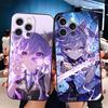 Genshin Impact Keqing Soft Phone Case for iPhone 16 16E 17 Air 15 Pro Max 14 Plus 13 Mini 11 12 7 Black Cover Back Shell