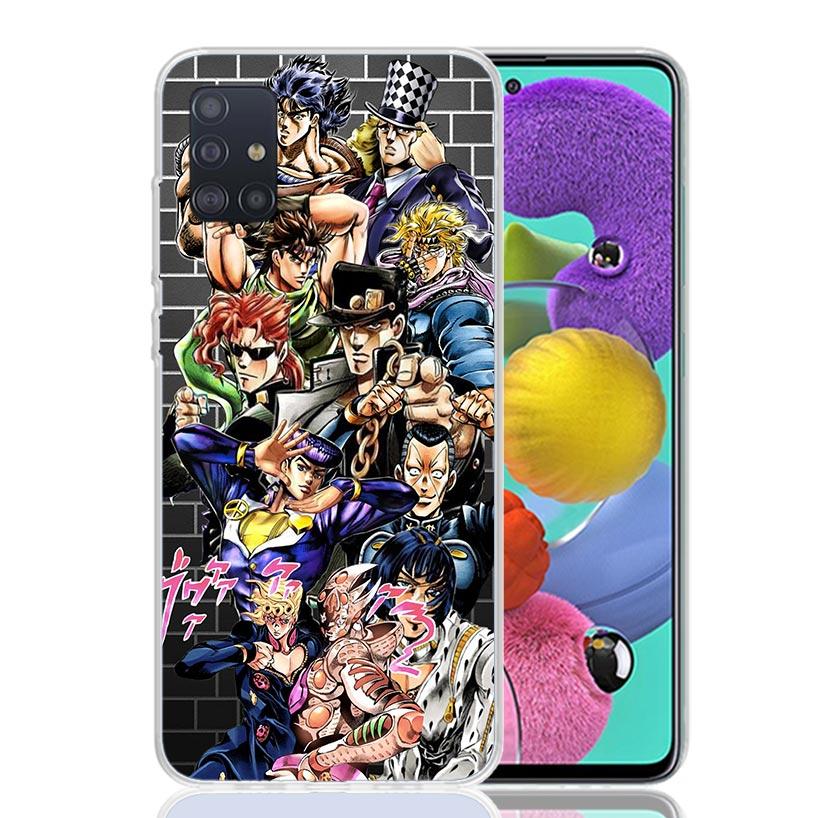 Anime JoJo Bizarre Adventure Case Phone Cover for Samsung Galaxy A52 A51 A50 A42 A32 A22 A12 A02S A72 A71 A70 A41 A31 A21S A40 A