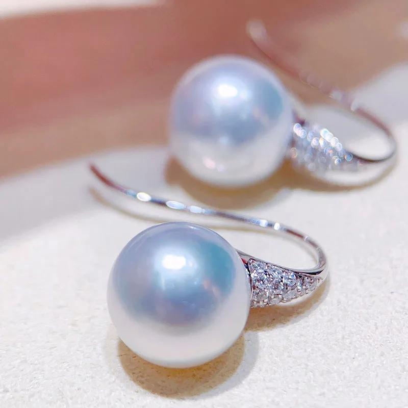 

CAOSHI Gorgeous Graceful Pendant Earrings for Women Copper Color Bright Zirconia Zircon for Wedding Simulated Pearl Accessories