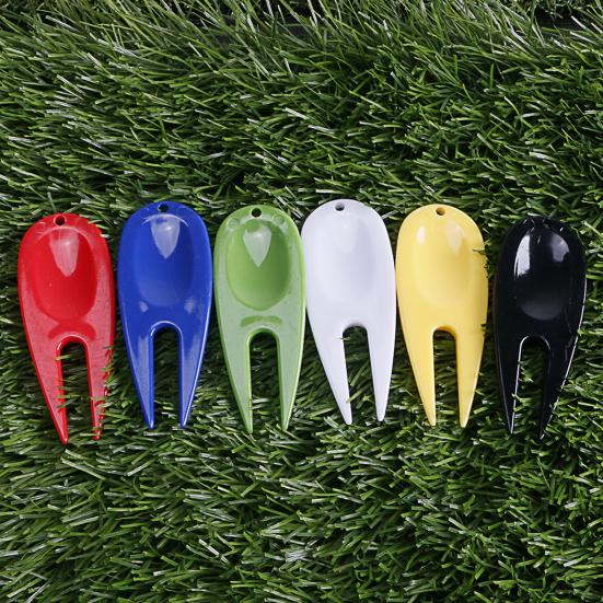 3Pcs Golf Green Fork Anti-rust Effective Compact Repair Turf Plastic Golf Divot Repair