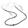 Fashion Glasses Chain Ladies Black Acrylic Bead Chain Anti-Slip Glasses Rope Holder Neck Strap Reading Glasses Rope