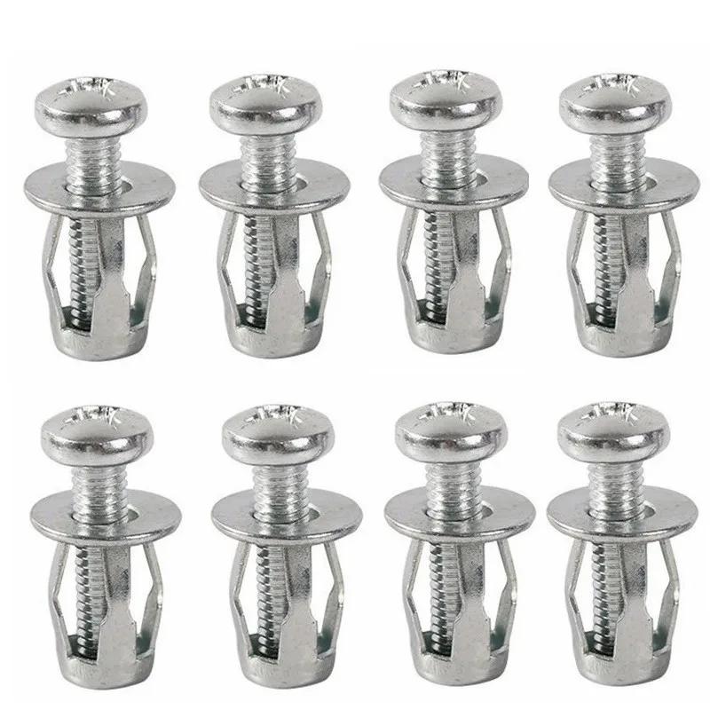 10 stuks Metalen Schroefkrik Moeren Staal Kroonmoer Schroef Expansiemoer expansieschroef voor Holle Wand IJzeren Huid Lijn M4 M5 M6 M8