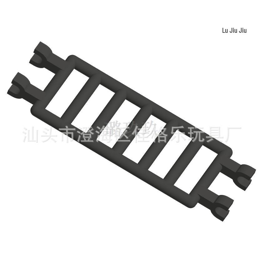 50G MOQ: MOC Building Blocks Compatible with 30095 Bricks, 7x3 Ladder with Double-Sided Clips