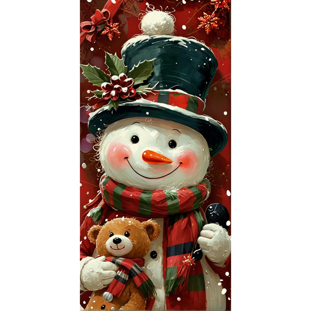 Christmas Door Lining Snowman Door Cover Christmas Outdoor Decorations For Home 2025 Ornaments Xmas Gifts 2026 New Year Decors