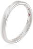 ESTELLE Ruby Silver Disney Pairing Rings/Men's/RIBBON, 0191-0700-0011-0017, Japanese Size 17