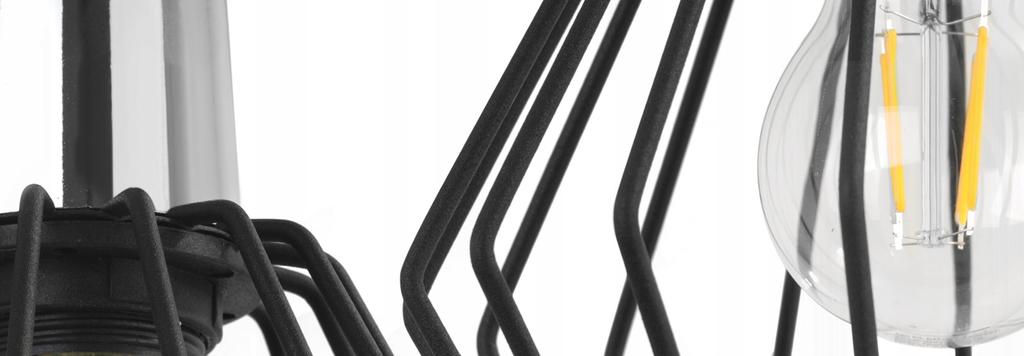 Hängelampe, Deckenleuchter, Drahtschirm, LED