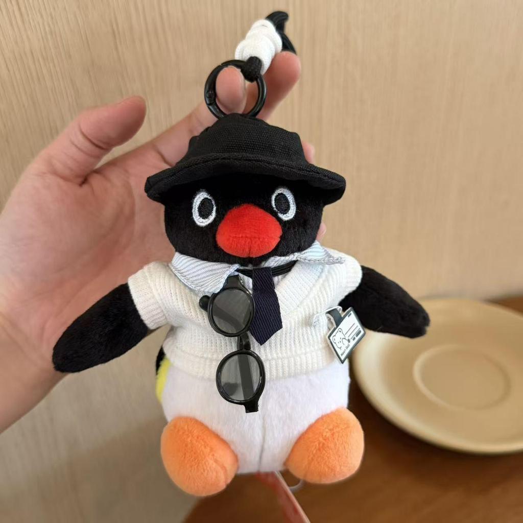 Genuine Penguin Family Bag Charm - Autumn/Winter Series Plush Toy Keychain