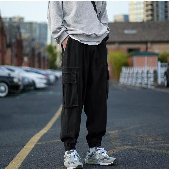Multi-pocket overalls men's autumn new trendy brand loose large size casual pants student fashion leggings