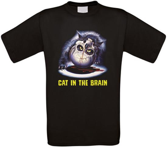 Cat IN The Brain Fulci Cult Horror Movie T-Shirt XL