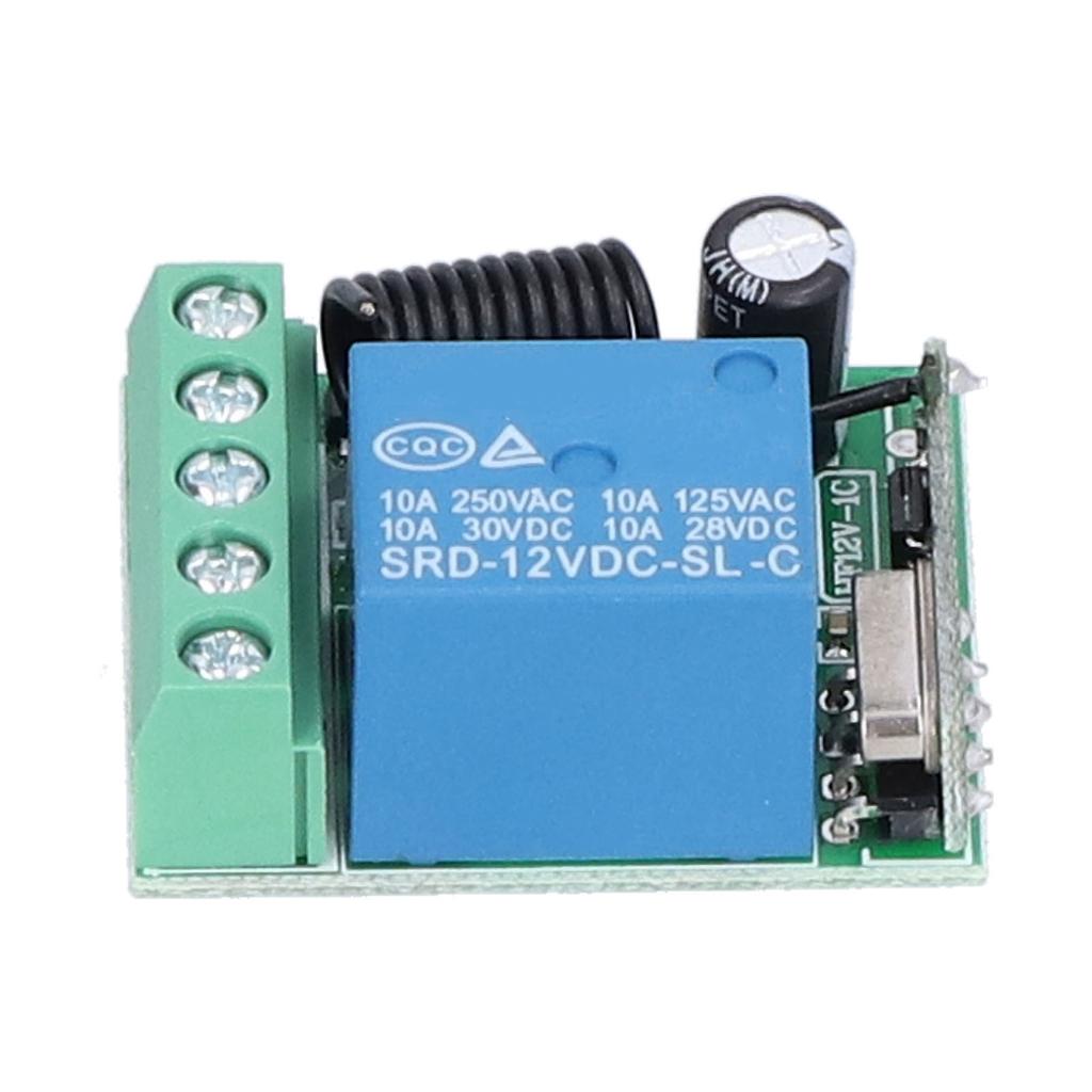 DC 12V Remote Control Switch 1 Way Wireless Long Distance Lamp Controller for Garage