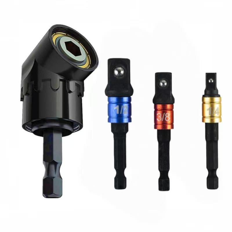 105° Screwdriver Bit & 360° Universal Joint Extension Rod with Colored Steel Ball Joint
