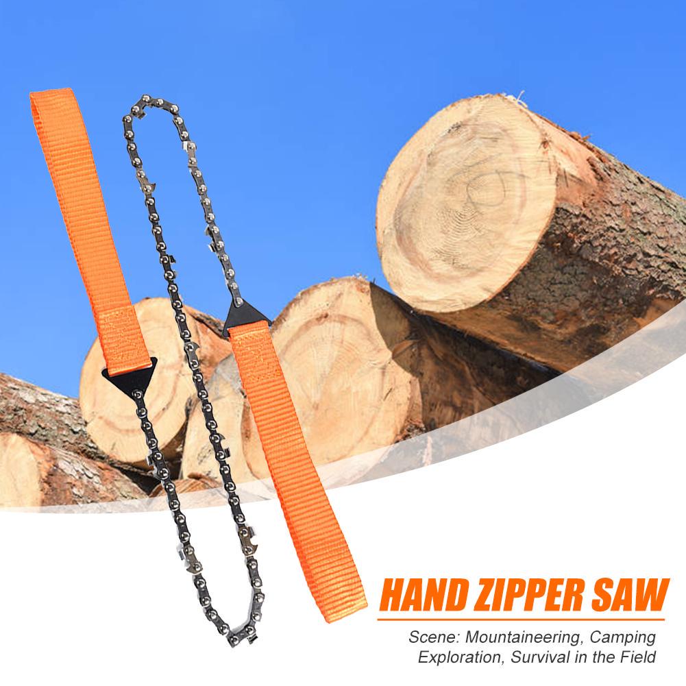 Outdoor Camping Orange Braided Handle 