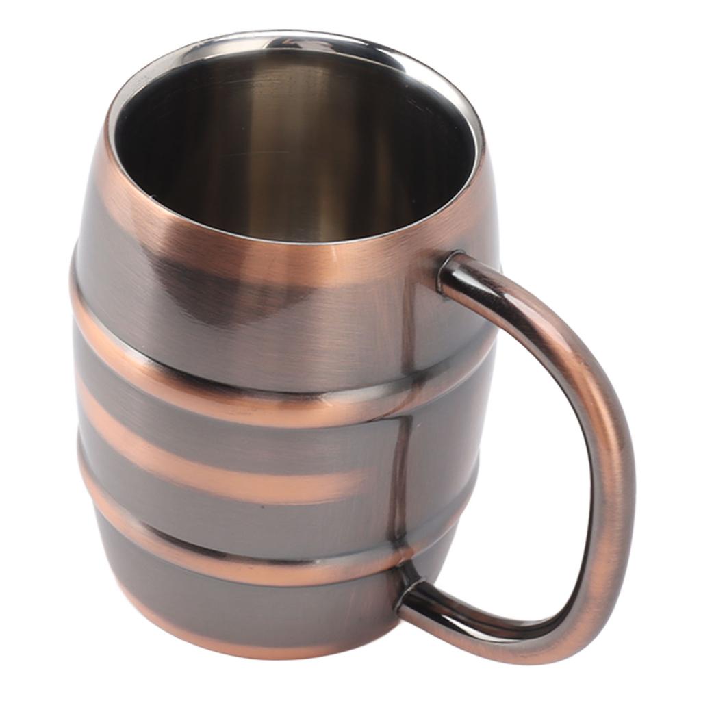 Stainless Steel Beer Mug Double Layer Insulation Multipurpose Safe Ergonomic Milk Tea Mug for Home
