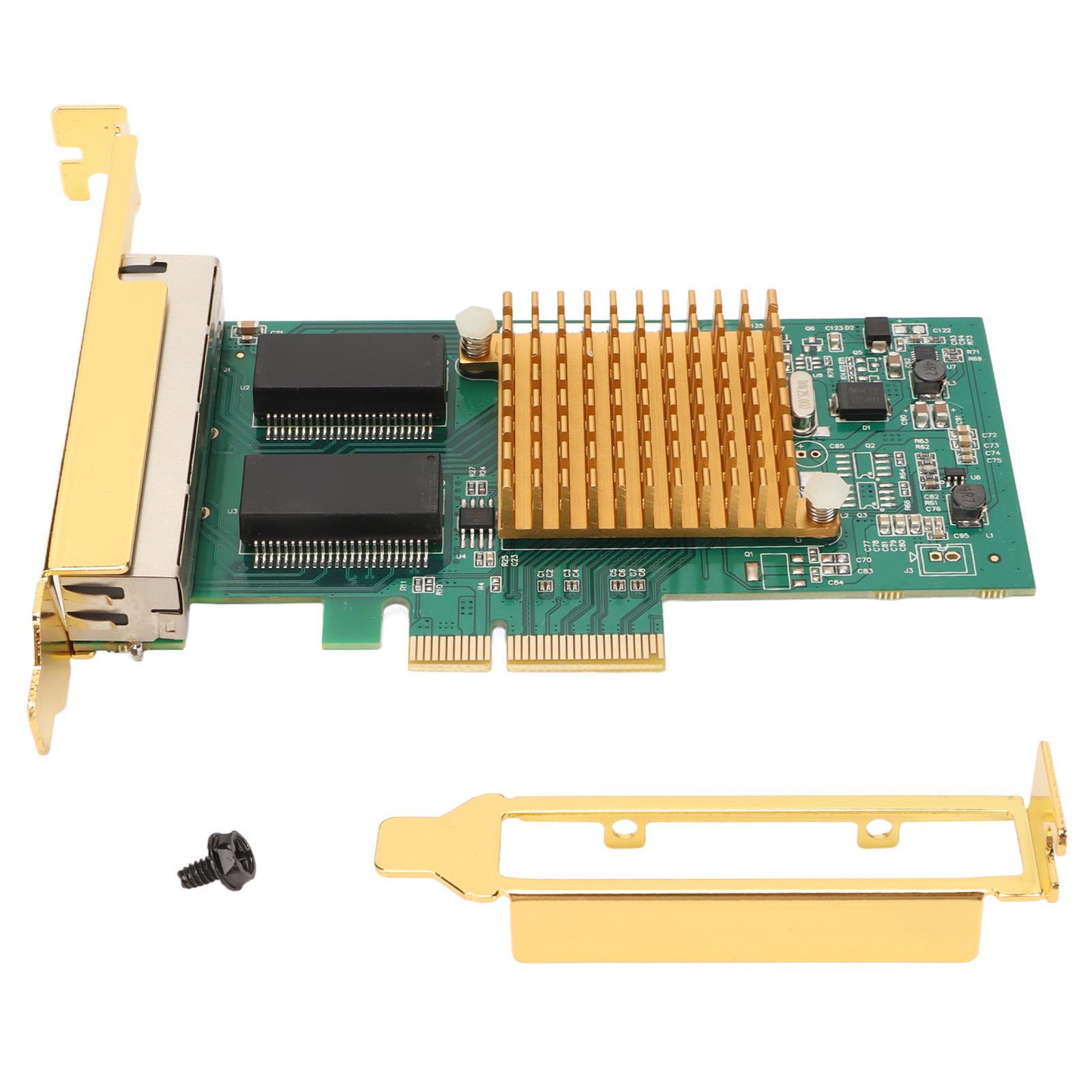 

PCI E Gigabit Ethernet Card for Intel I350 Chip 4 Port RJ45 10Mbps 100Mbps 1000Mbps PCI Express