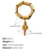 DIY pendant ring ring stainless steel gold-plated exaggerated multi-element pendant ring women