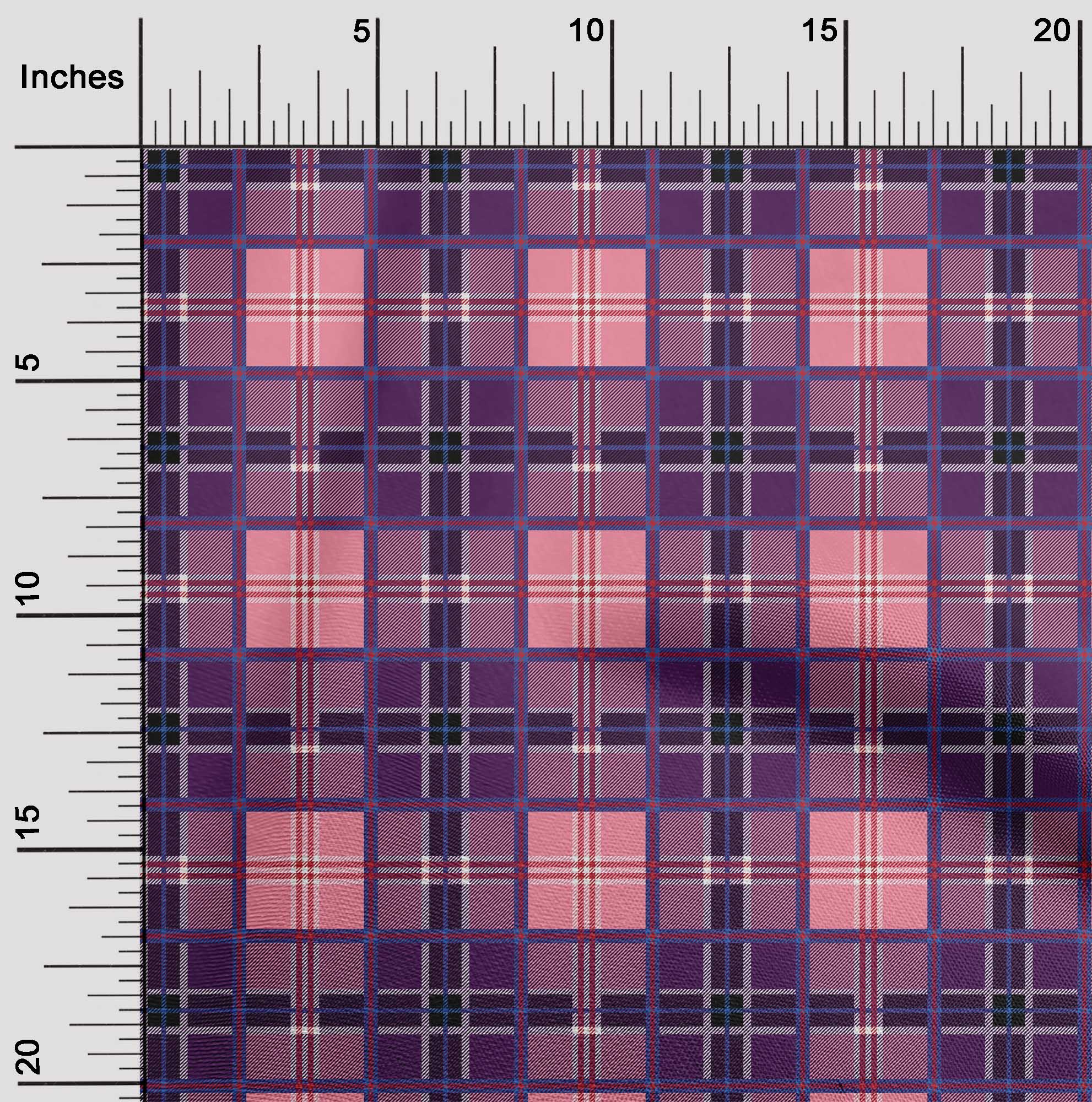 

OneOone Cotton Flex Fabric Tartan Тканина для шиття в клітку BTY шириною 40 дюймів 42 Inch Wide - Viscose Chiffon рожевий