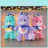 Adorable Care Bears Rainbow Bear Plush Toy In Soft Colors For Kids And Collectors