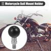 X AUTOHAUX 25mm Motorcycle Ball Mount Portable Tripod Ball Adapter Auto Bike Rearview Mirror
