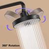 Badezimmer Regendusche Duschkopf 5 Modi Großer Durchfluss Supercharge Duschkopf 175mm Rund Hoher Druck Deckenbrause Badezimmer Zubehör