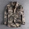 Men Camouflage Cargo Shirts Durable Outdoor Hiking Sport Daily Military Style Casual Youth Pocket Breasted Camicia