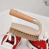 Wooden Cleaning Brush Multifunctional Log Color Shoe Washing Laundry Cleaning Brush Bathroom Floor Decontamination Brush.