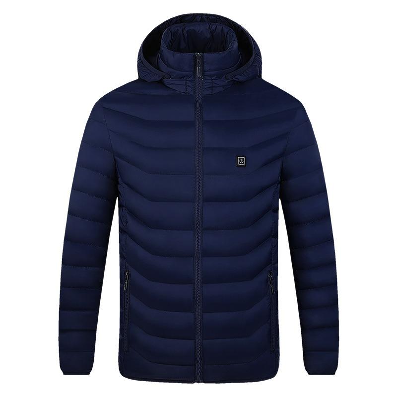 Winter smart heating cotton-padded coat USB interface electric heating jacket casual outdoor men and women