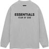 Essentials Jersey Long-Sleeve Shirt Light Heather Grey Men Tops 125HO244378F