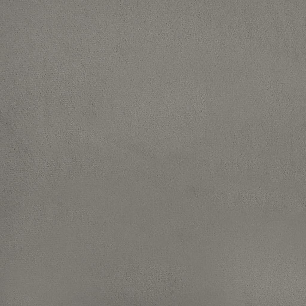 Vidaxl Rama Łóżka Bez Materaca, Jasnoszara, 100X200 Cm, Aksamitna