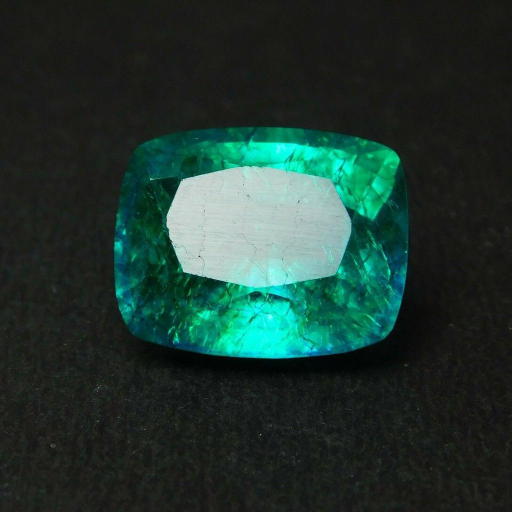 Natural 10.56 Ct Colombian Emerald CERTIFIED Cushion Cut Green Loose Gemstone m-25 008 004
