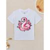 European Sizes Kawaii Pink Snake and Flowers Year of Snake Funny Awesome Graphic Kid T-Shirt | Casual Streetwear Tees Tops for Kids