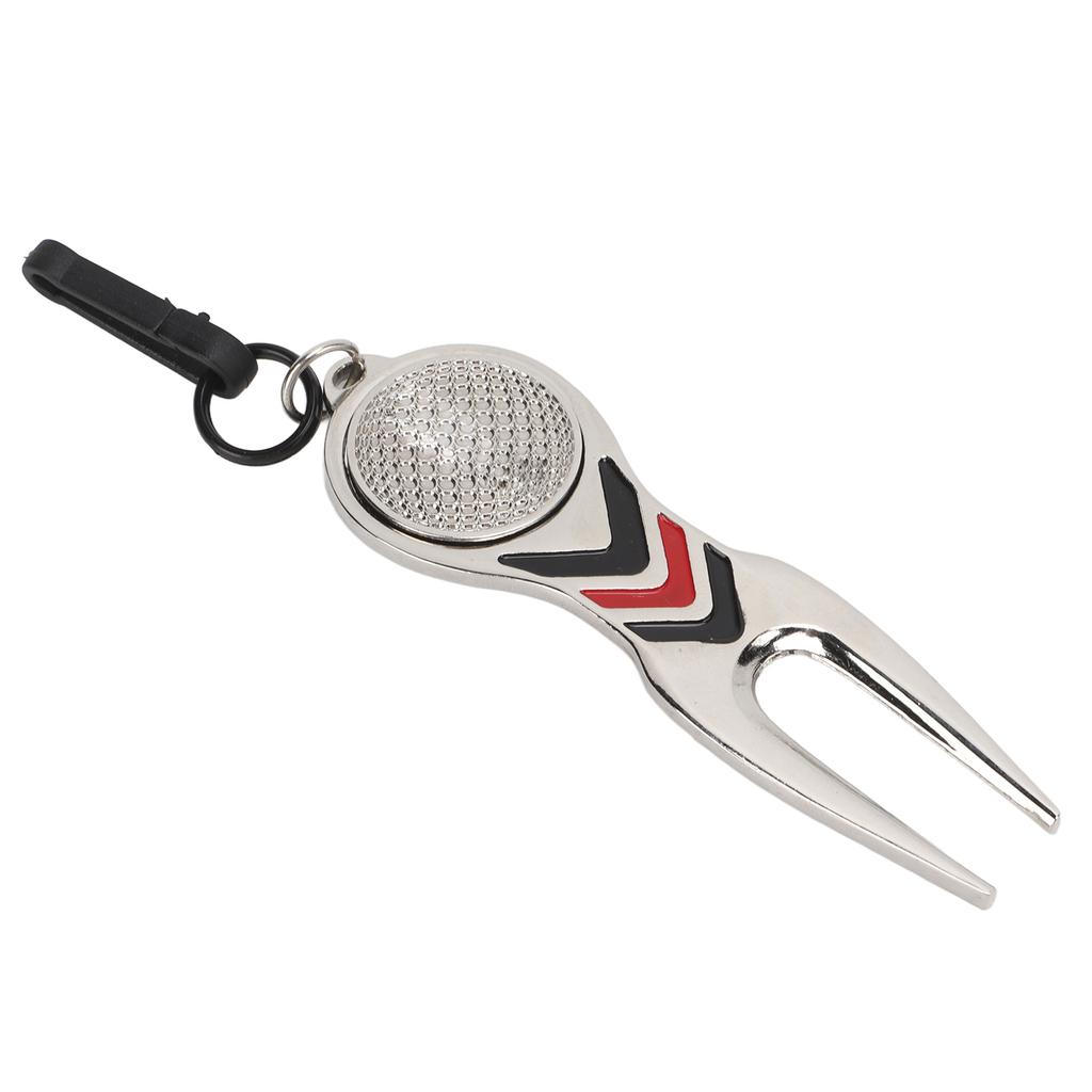 Golf Divot Repair Tool Golf Club Ball Putting Court Pitchfork Key Chain Type for Ground