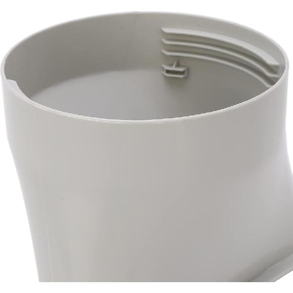 Hilitand Air Conditioner Exhaust Hose Adapter, Dia 5.9in, Oval Vent, Efficient Energy Saving, Serrated Strips, Scratch ABS